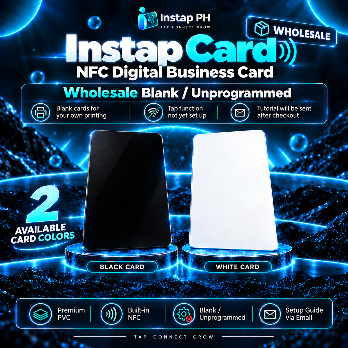 [WHOLESALE] BLANK Instap Card – Blank Unprinted NFC PVC Card