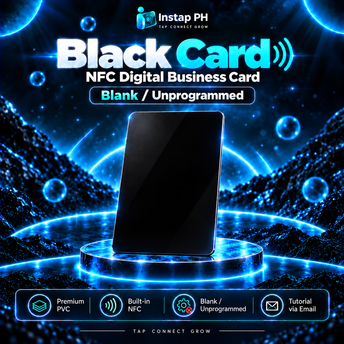 [WHOLESALE] BLANK Instap Card – Blank Unprinted NFC PVC Card