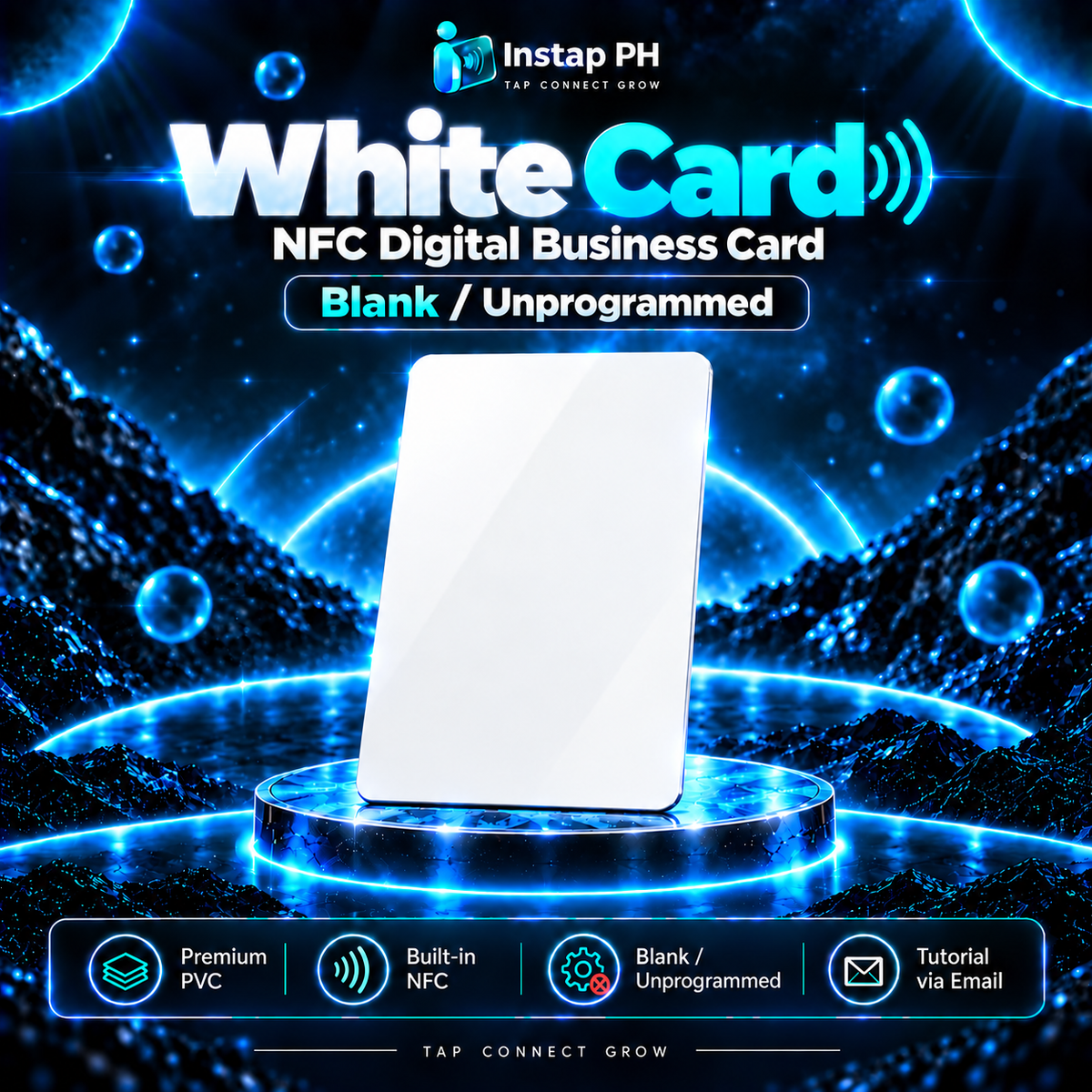 [WHOLESALE] BLANK Instap Card – Blank Unprinted NFC PVC Card